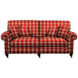 Duresta Lowndes Grand Sofa Kintyre Check Peony